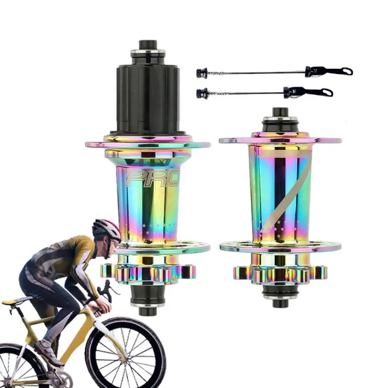 

Bike Wheel Hubs Quick Release Bike Hub Bicycle Axle Aluminum Alloy Replacement Hubs Bicycle Fittings Universal Hub Set Bike