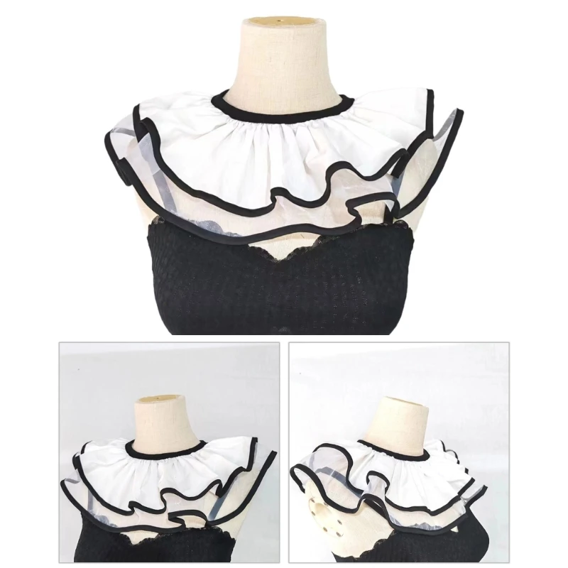 

Съемный накладной воротник, аксессуар для одежды для девочек, свитер с капюшоном и платье для девочек, воротник рубашки до