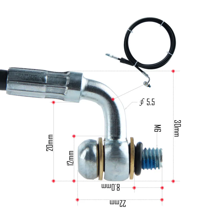 Mountain Bicycle Disc Brake Bicycle Disc Brake Mountain Bike Brake Insert Mountain Bike Disc Brake Electric Mountain Bike Hydraulic Brake Accessories Screws Copper Sleeve Hydraulic Pipe 210 Custom One-piece Tubing 135 XOD 110cm