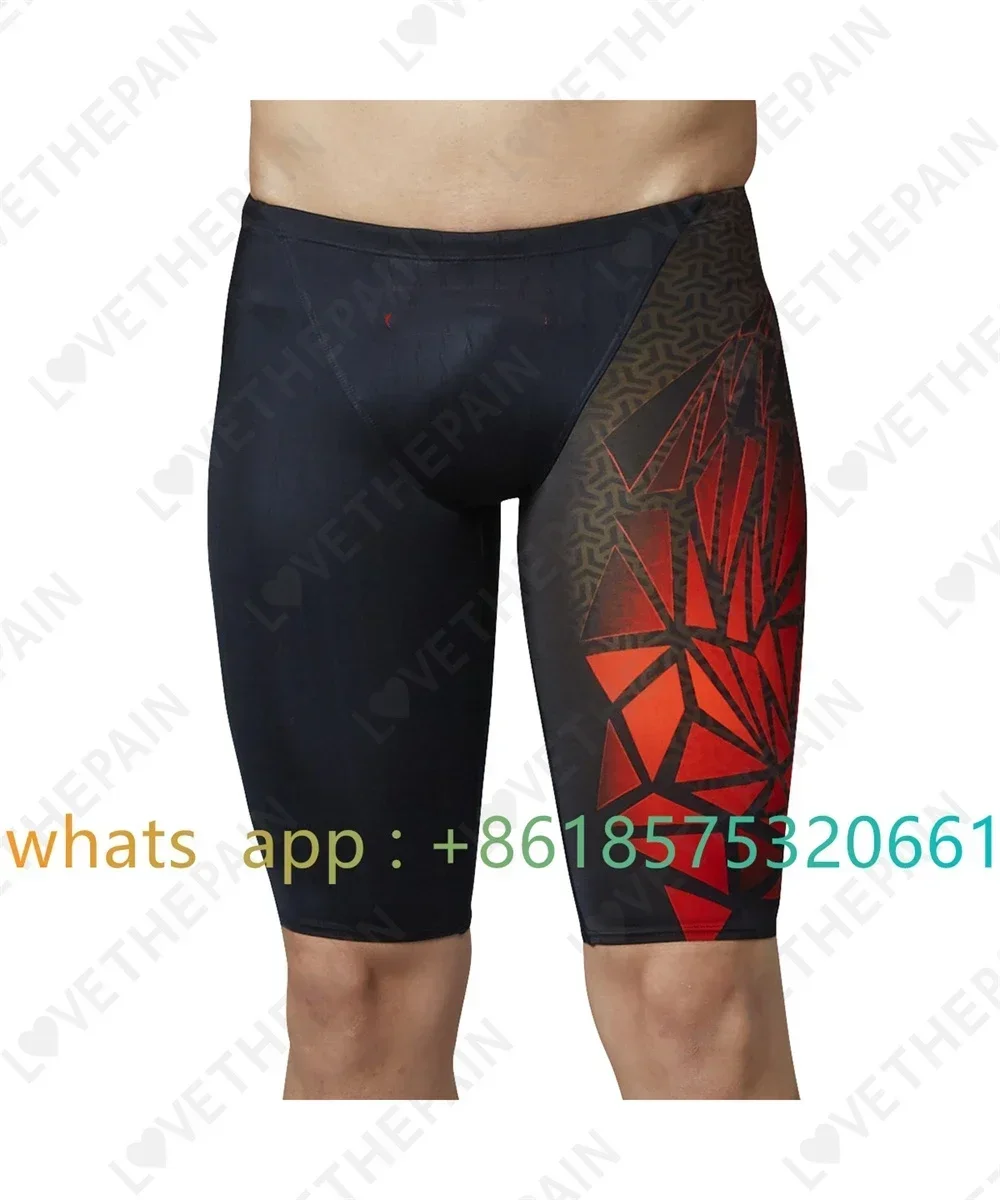 Mens Swimsuit Shorts Swimming Trunks Endurance Athletic Training Swimsuit Racing Shorts Beach Swimwear Surfing Swim Jammers