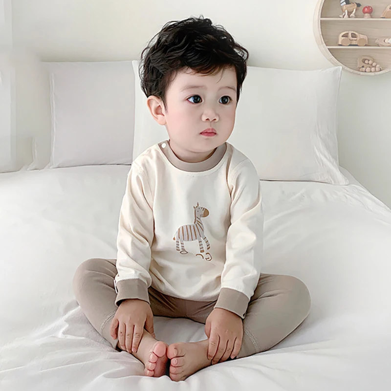 Autumn Baby Sleepwear Cartoon Pajamas Set