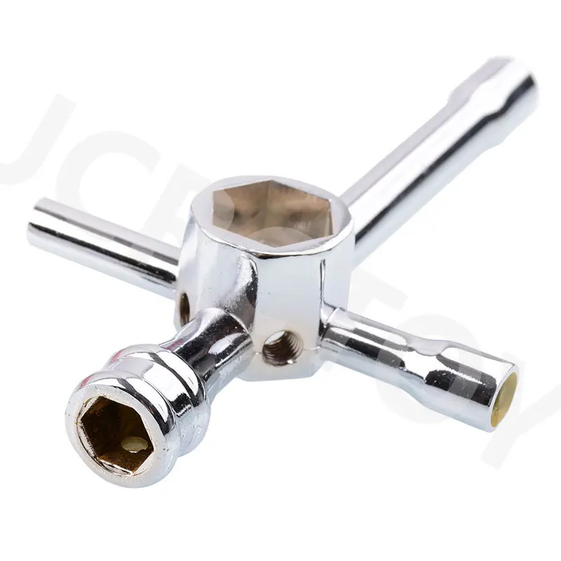 Clé cruciforme hexagonale acier inoxydable - 1 pièce