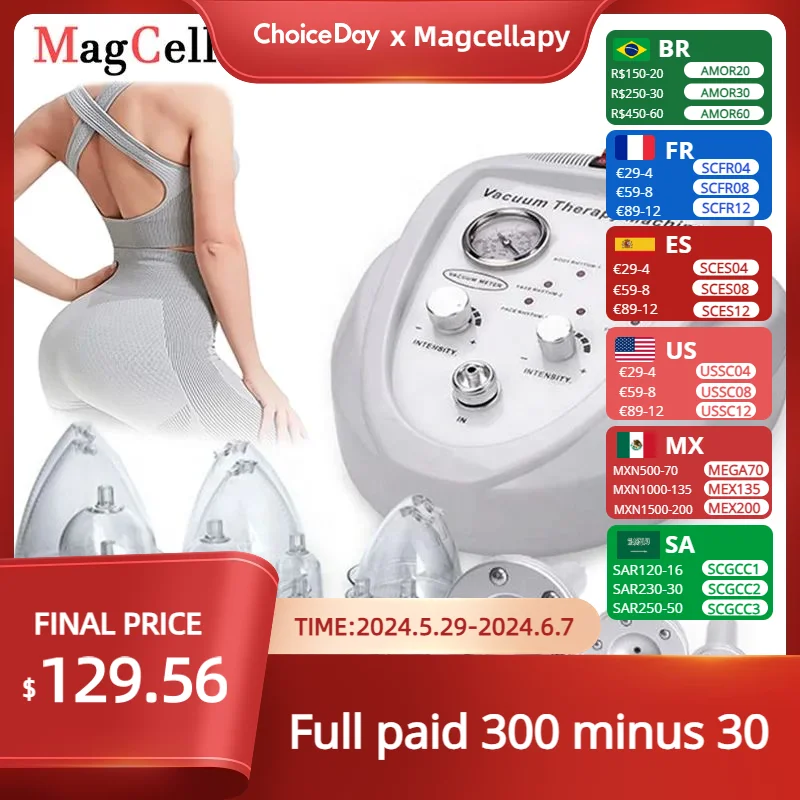 Breast Massage Buttock Lift Machine Chest Care Instrument Beauty Equipment For Body Shaping Breast Enlargement Vacuum Therapy