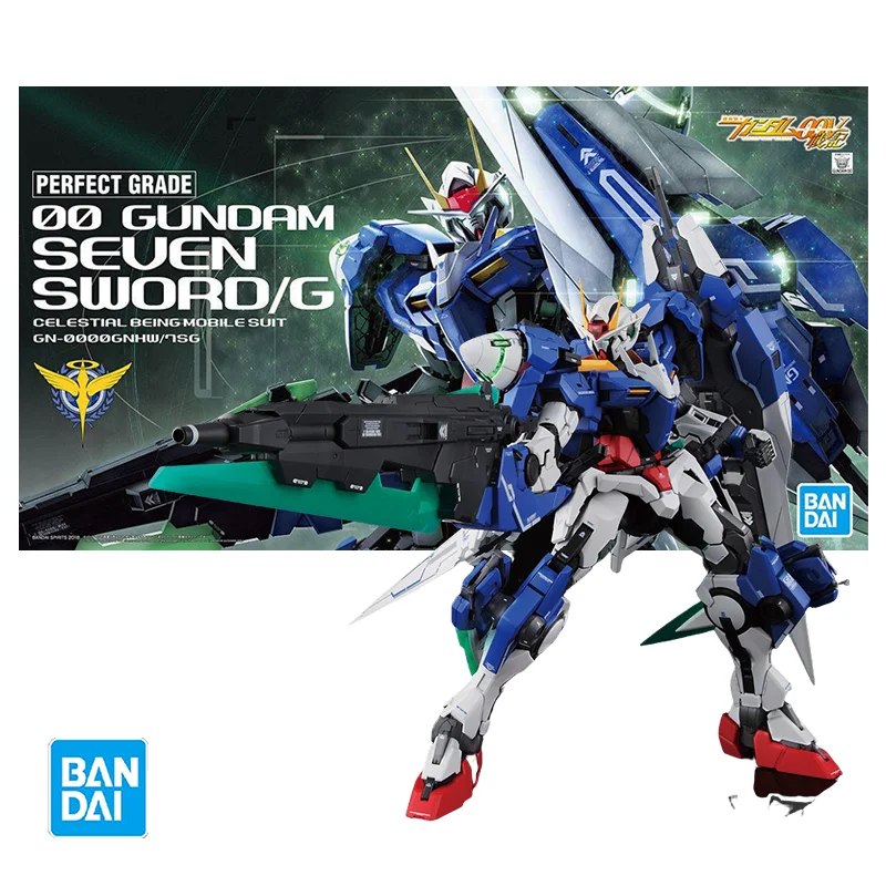 

Bandai Original PG 1/60 PERFECT GRADE 00 GUNDAM SEVEN SWORD/G Anime Action Figure Assembly Model Kit Robot Collection Hobby Toy