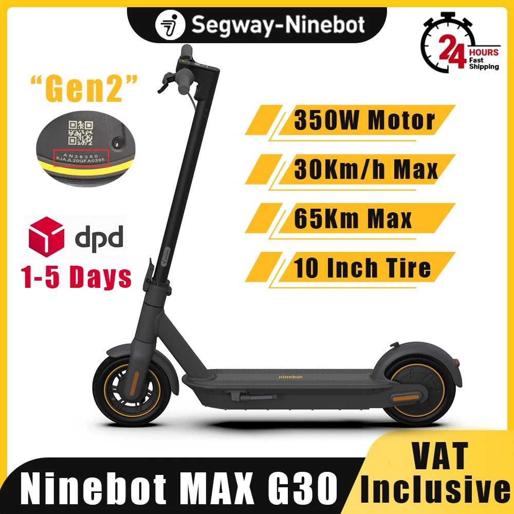 Originale Eu Stock Ninebot Di Segway Max G30 G30P Smart Scooter Elettrico 65Km Gamma 30 Km/H Gen2 Motor Kickscooter