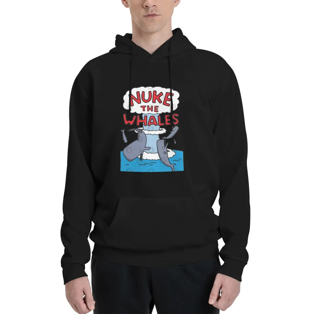 

Nuke The Whales Polyester Hoodie Men's Women's Sweater Size XXS-3XL