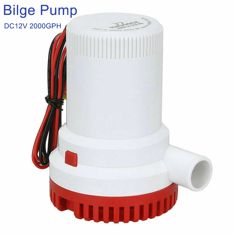 

2000GPH 12V Submersible Bilge Pump Marine Boat Yacht Water Ocean Sea New