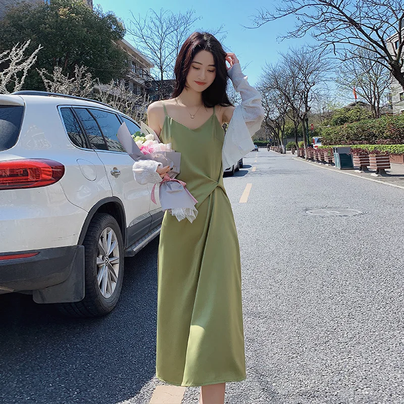 

Suspender Skirt Dresses for Women Woman Dress Pullover Spring and Summer Clothes for Women Vetement Femme Roupas Femininas