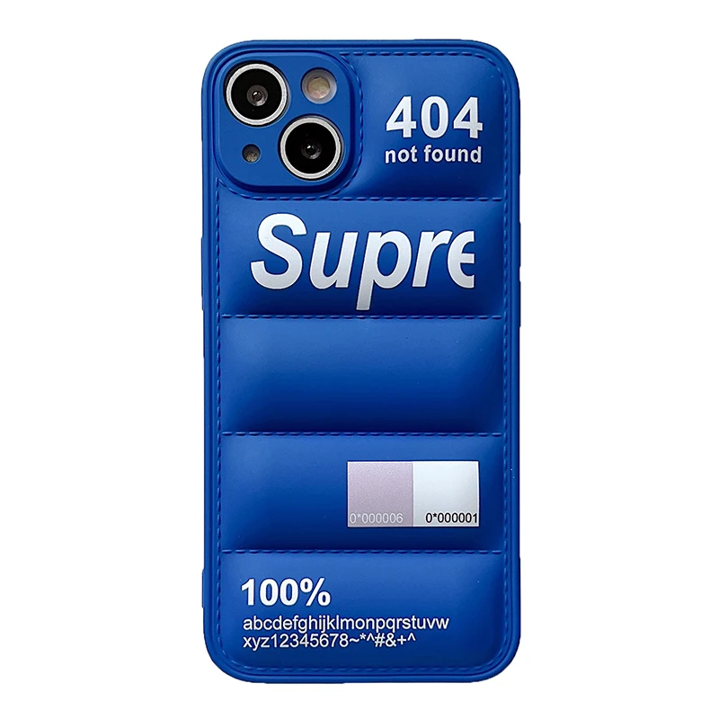thumbnail image 1 of Funda acolchada de chaqueta de plumón de moda para iPhone, 15, 14, 13, 12, 11 Pro Max, X, XS, XR, 7, 8 Plus, marca Original, encantadora, funda de silicona para teléfono, 1 of 5