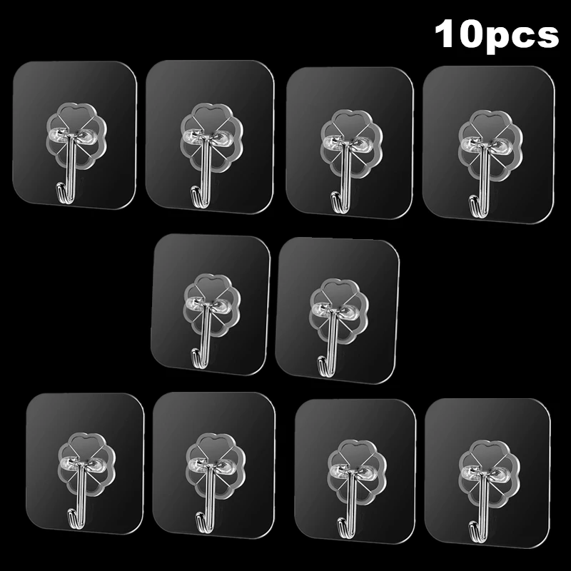

Transparent Strong Self Adhesive Door Wall Hangers Hooks Suction Heavy Load Rack Cup Sucker for Kitchen Bathroom Office