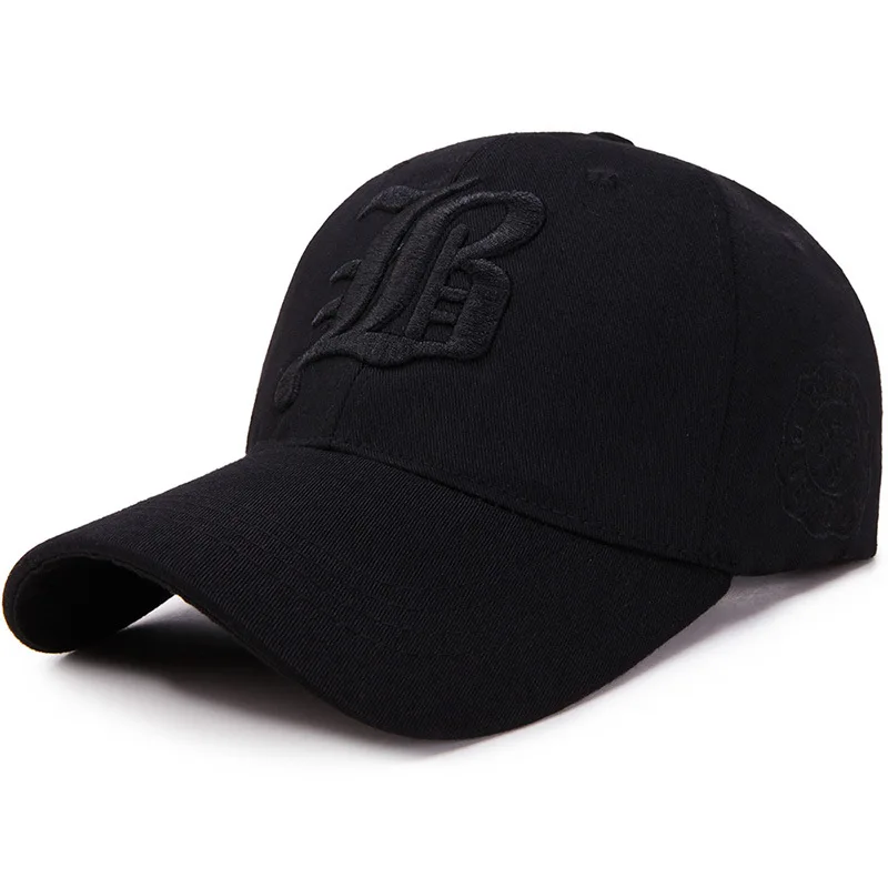 Unisex Summer Cotton Embroidery Snapback Cap - Casual Sport Sun Visor Hat