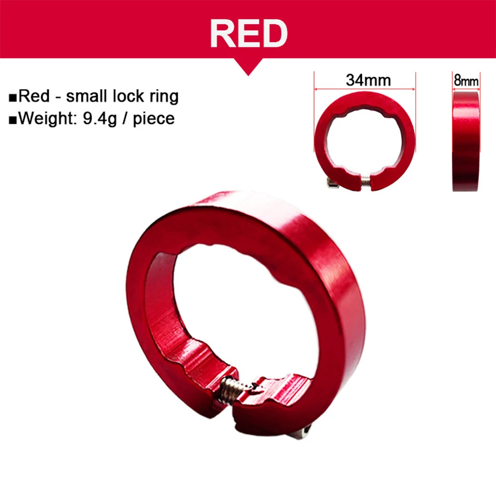 MTB Bike Grips Lock Rings Aluminum Alloy 22.2mm Bicycle Handlebar Grip Fixing End Lock Rings Road Mountain Bike Part 1 Pair