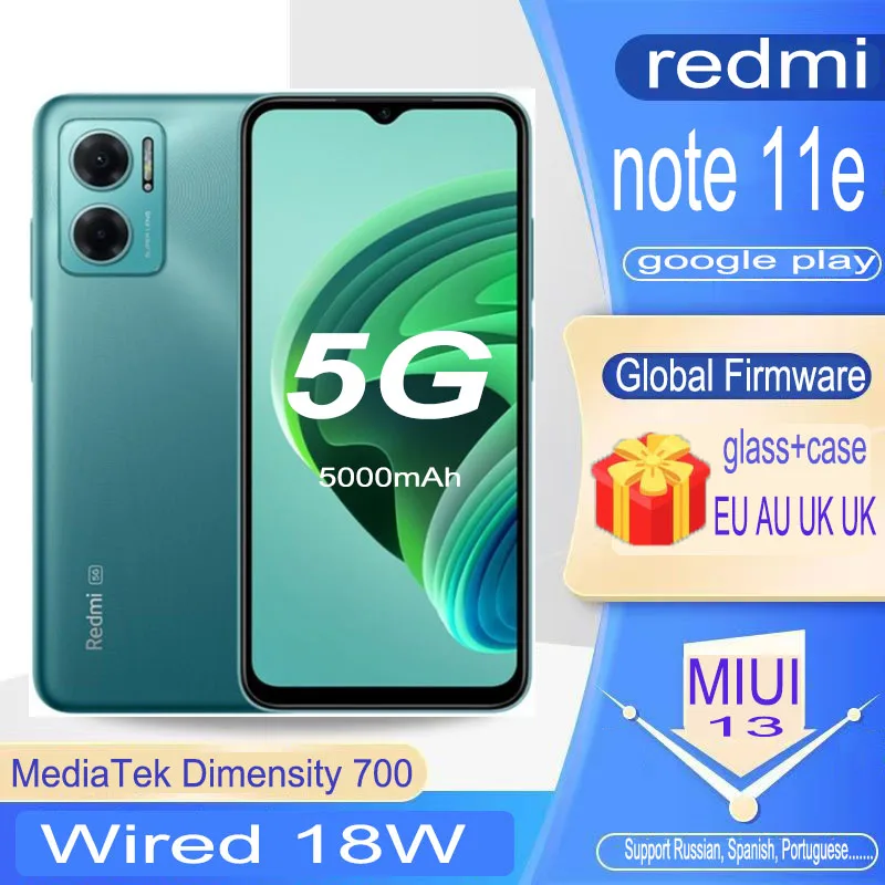 Xiaomi Redmi Note 11e 5g Android12 Miui13 Global Version Mediatek