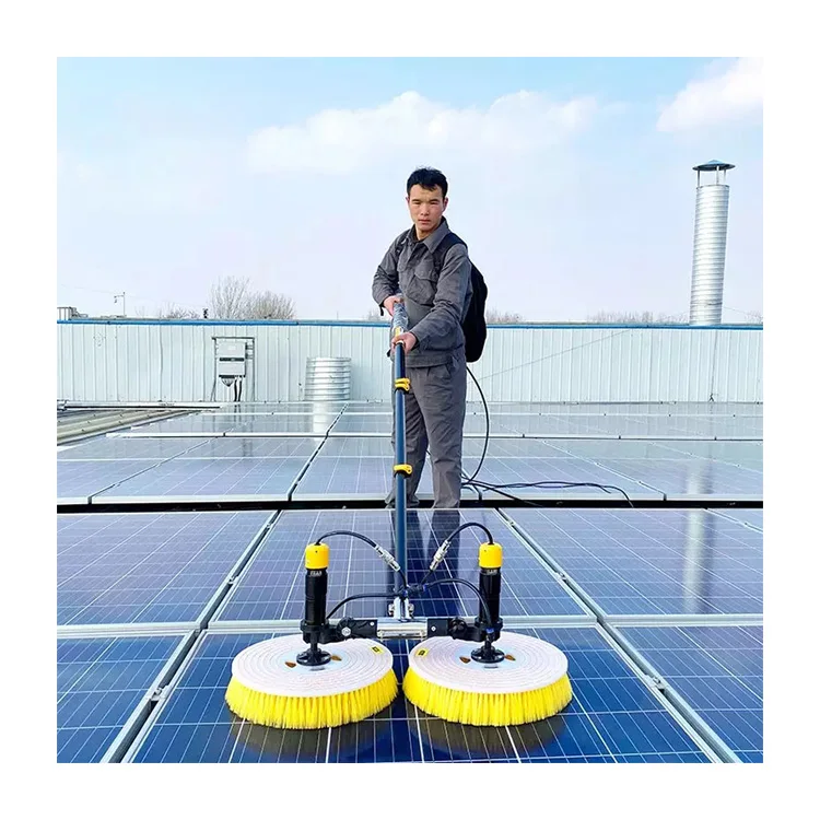 Solar Photovoltaic Panel Cleaner 3.5m 5.5m 7.5m Solar Cleaning Equipment Double Head Solar Rotating Cleaning Brush