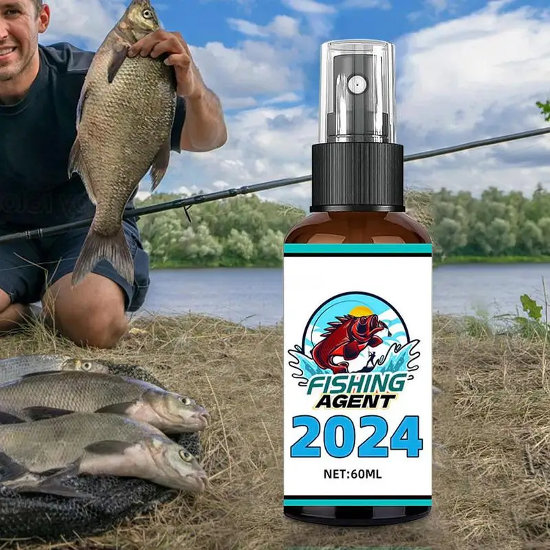 Fishing Scent Fish Bait Attractant Enhancer Liquid 60ml Fish Bait Attractant Enhancer Spray Anglers Fishing Equipment