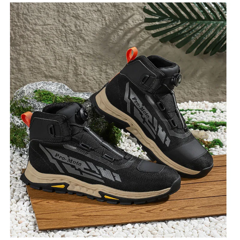 Boots For Motorcyclist Man Motorcycle Shoes Botas Moto Wear-Resistant Men's Motorcycle Shoes Men's Riding boo