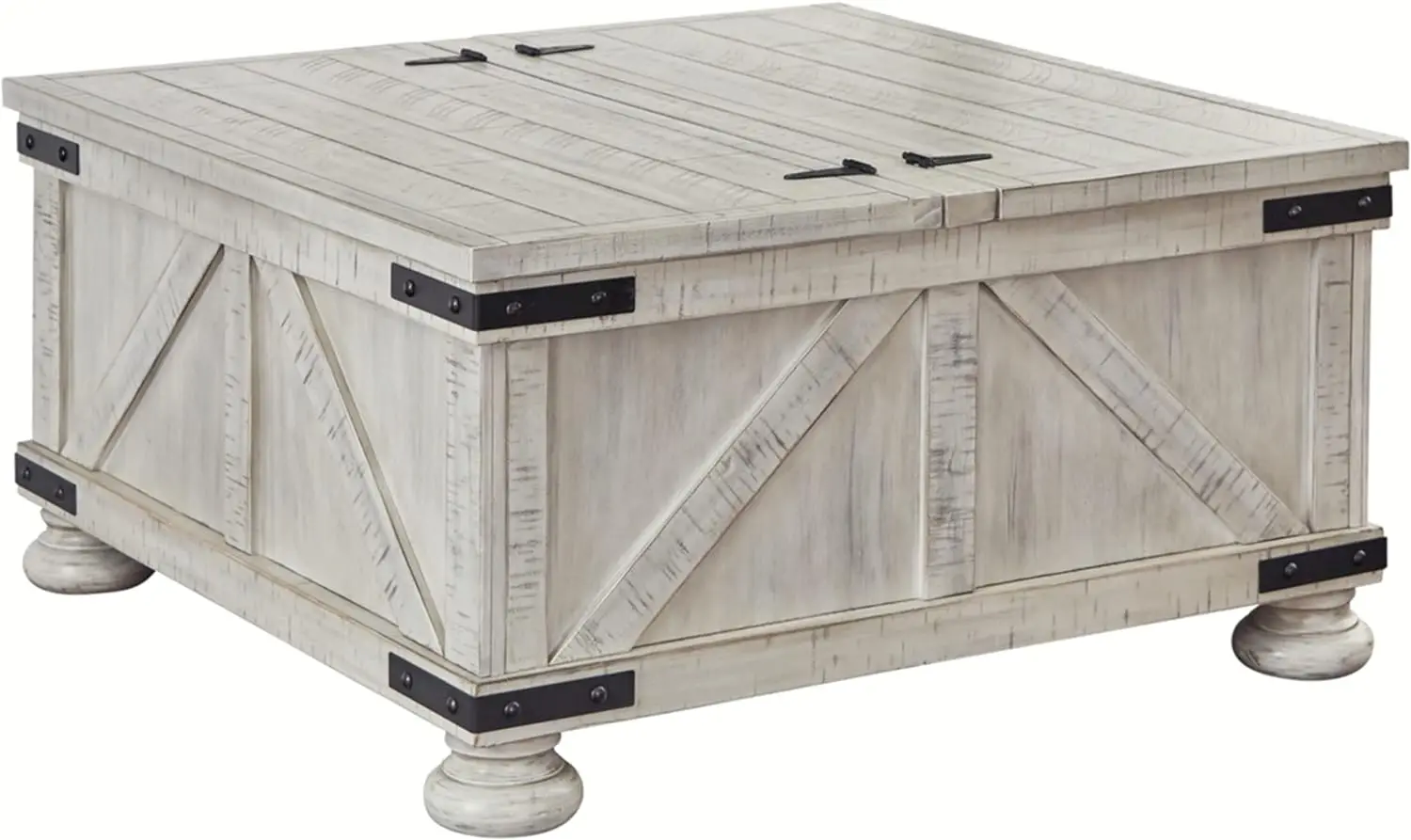 

Ashley Carynhurst Casual Cocktail Table with Storage, Whitewash