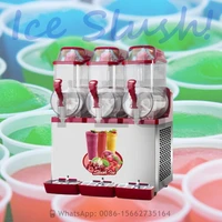 Commercial 3*12L Ice Cream Slash Soda Pupi Fruit Snow Bras Small Slush Machine Margarita Slush Maker Frozen-coke-machine 1