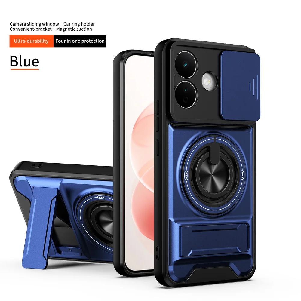 Multifunctional Ring Grip Magnetic Car Holder Protective Case