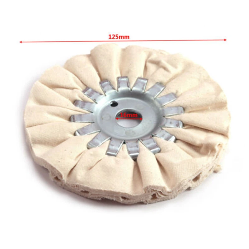 Replacement Polishing wheel Spare 5 Inches Cotton Airway Diameter 125mm Accessories Buffing Compound Equipment 1pc polishing buffing wheel cotton cotton airway cloth open 80mm diameter spare tools for metal jewelry stainless steel