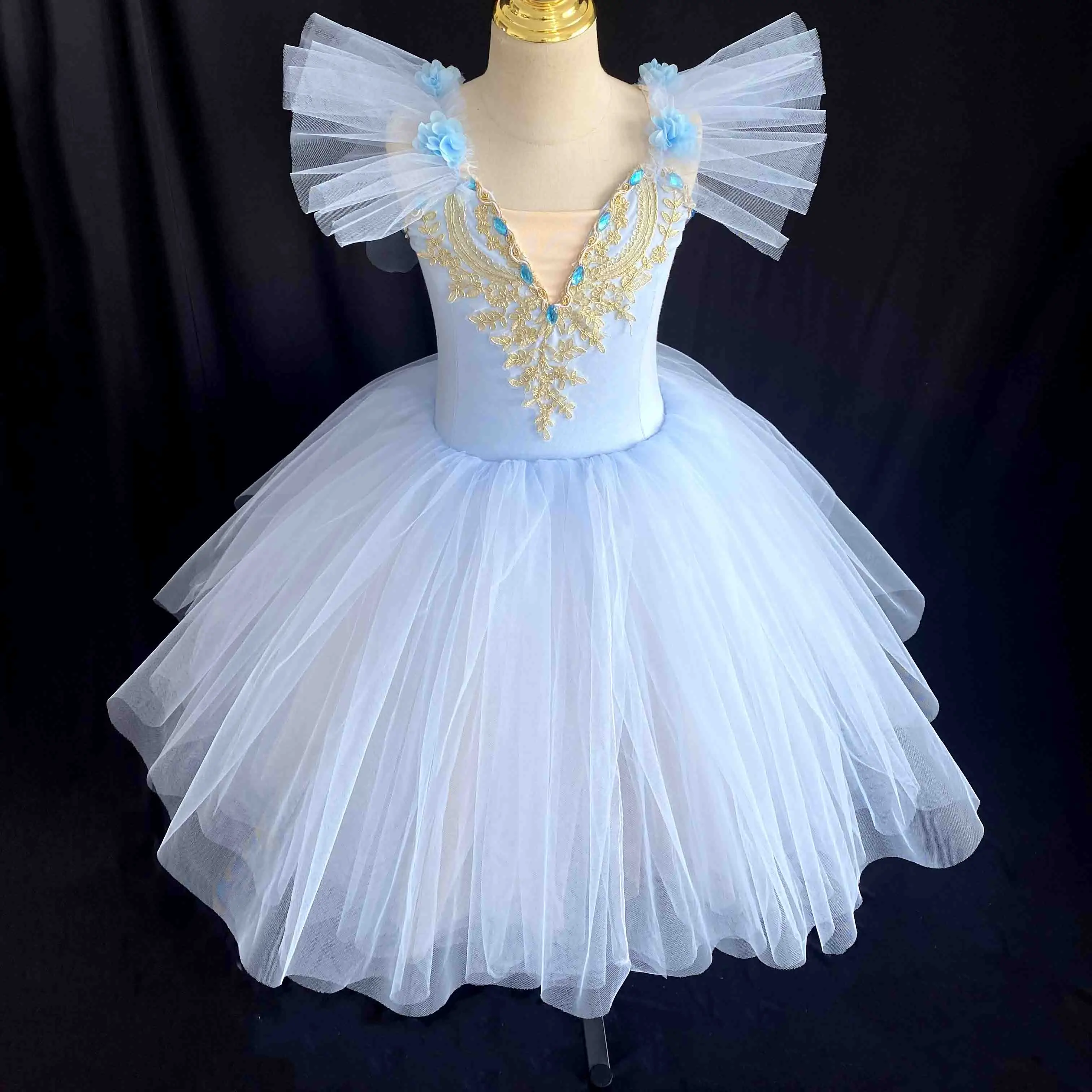 chinese dress ladies Swan Lake White Ballet Tutu Dress, 6T main image 0