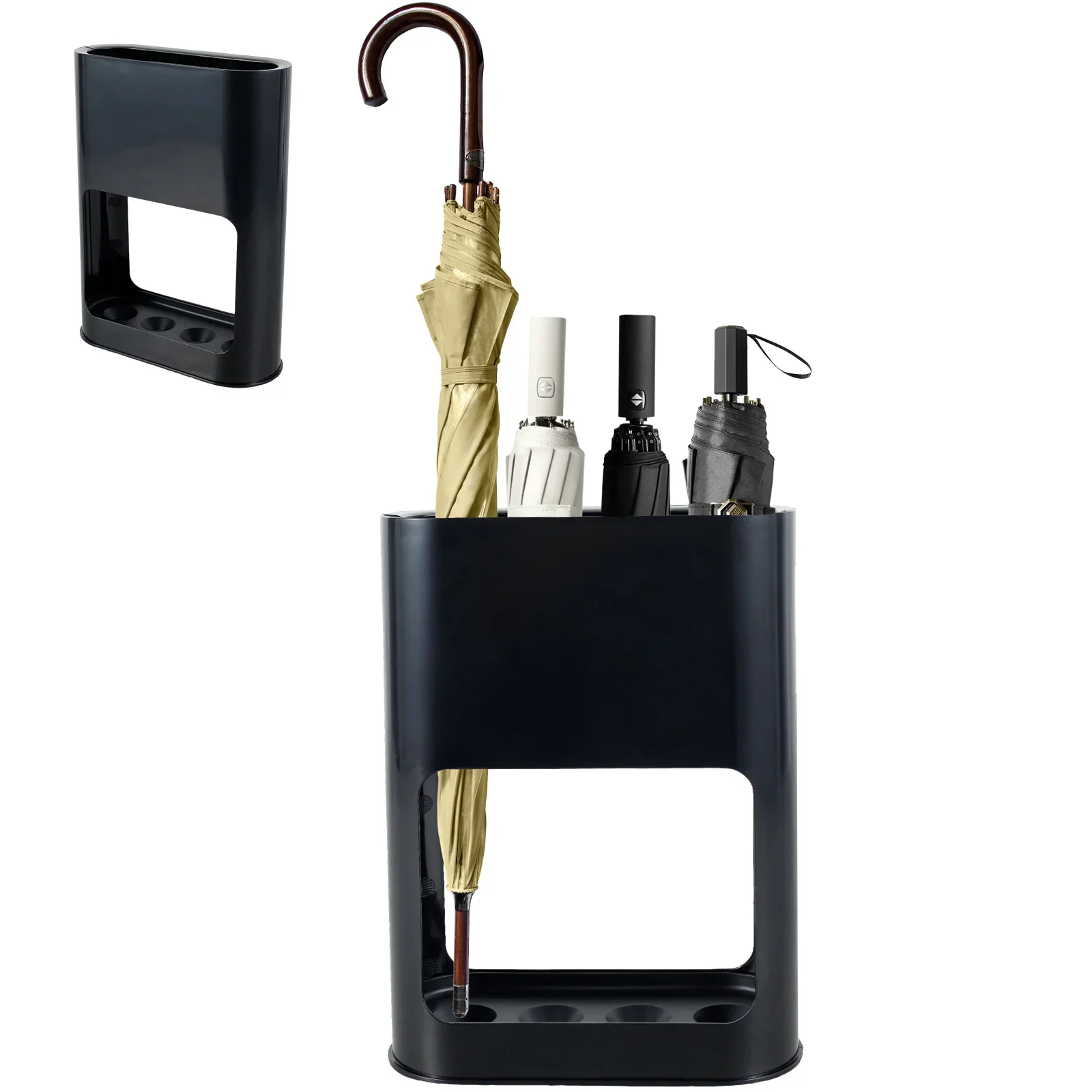 Umbrella Holder Umbrella Storage Rack Umbrella Base Umbrella Stand Rack Fits 4 Umbrellas Heavy Duty Metal Iron Panel Non-Slip Soft Cushion