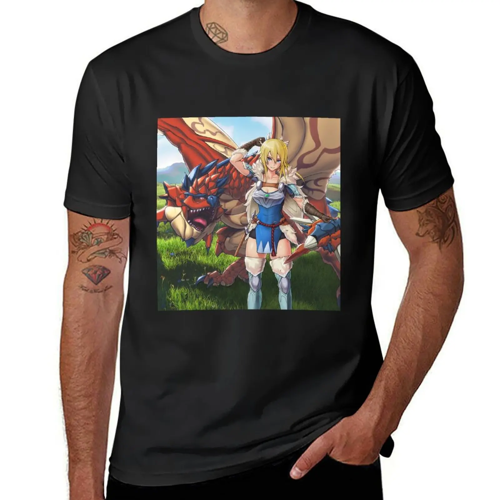 

Avinia and Rathalos T-Shirt customs sweat blacks vintage heavy weight t shirts for men