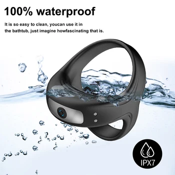 Male Penis Ring Vibrator Triangle Vibrating Cock Ring Delay Ejaculation Magnetic Charging Sex Toy For Men Penis Ring Masturbator 4
