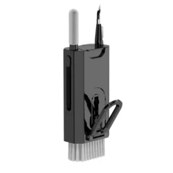 All-in-One Digital Cleaning Kit - Premium Brush & Dust Collector for Electronics & More, Perfect Christmas Gift (8in1 Black)
