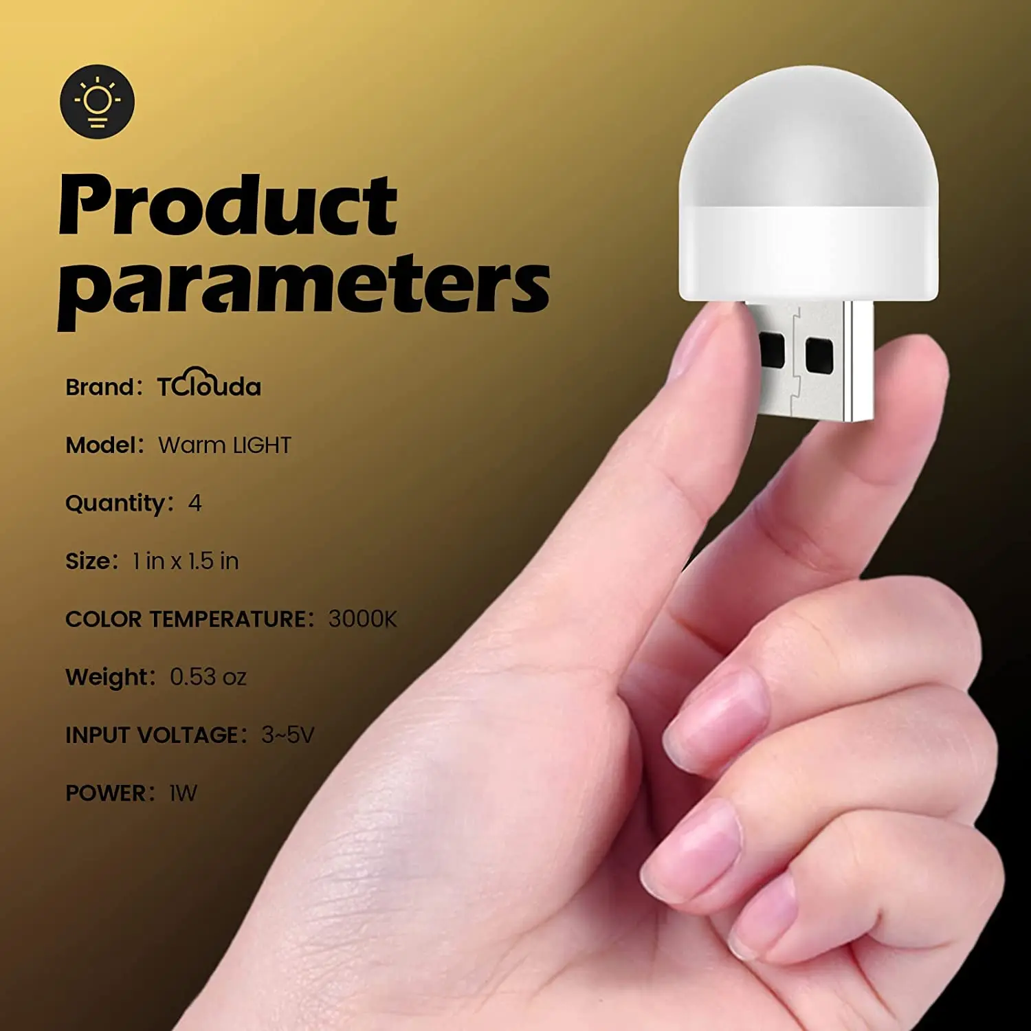 미니 휴대용 USB LED 램프 5 볼트 1.2 와트 슈퍼 밝은 책 빛 독서 램프 보조베터리 PC 노트북 밤 빛