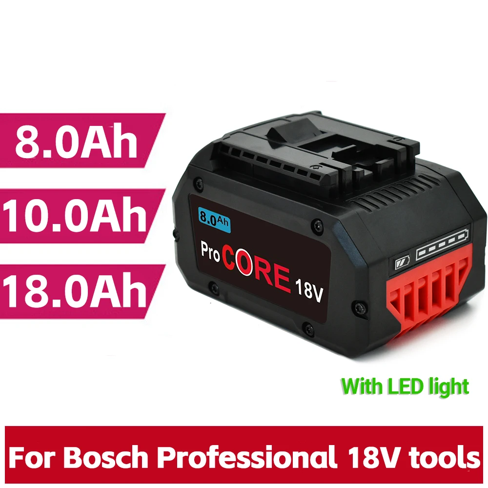 

18V ProCORE 8000/10000/18000mAh for Bosch cordless tool BAT609 BAT618 GBA18V80 21900 replacement battery - 21700 electric cell