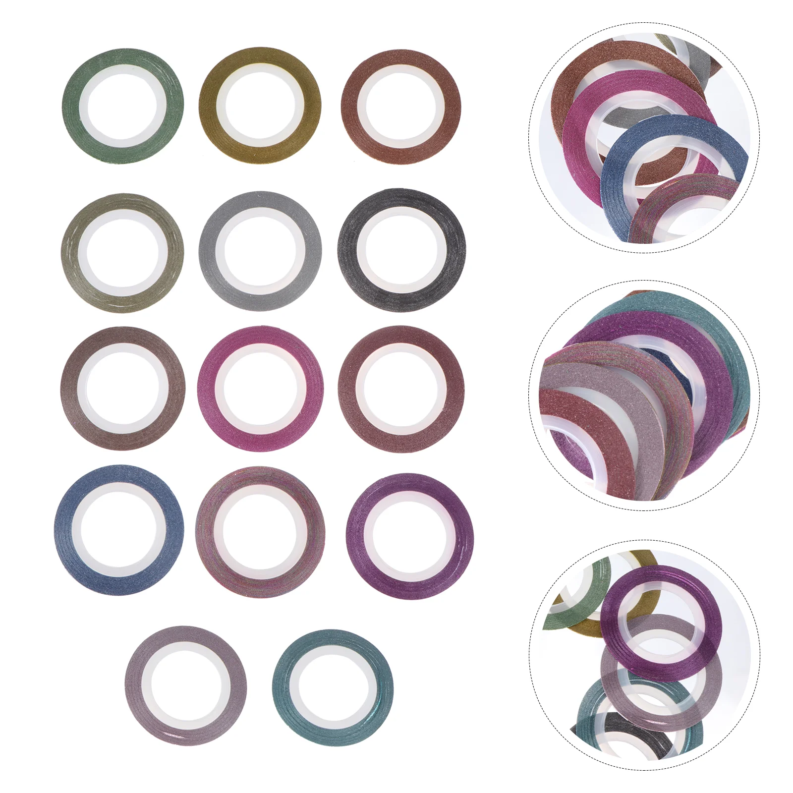 

14 Rolls Nail Nail Striping Tape Nail Decoration Sticker DIY Nail Tip for Lady