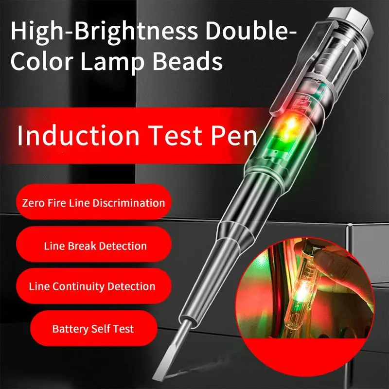 Voltage Tester Electrical Tester Pen-Type Multimeter Professional Multimeter Pen Adjustable Sensitivity Outlet Indicator