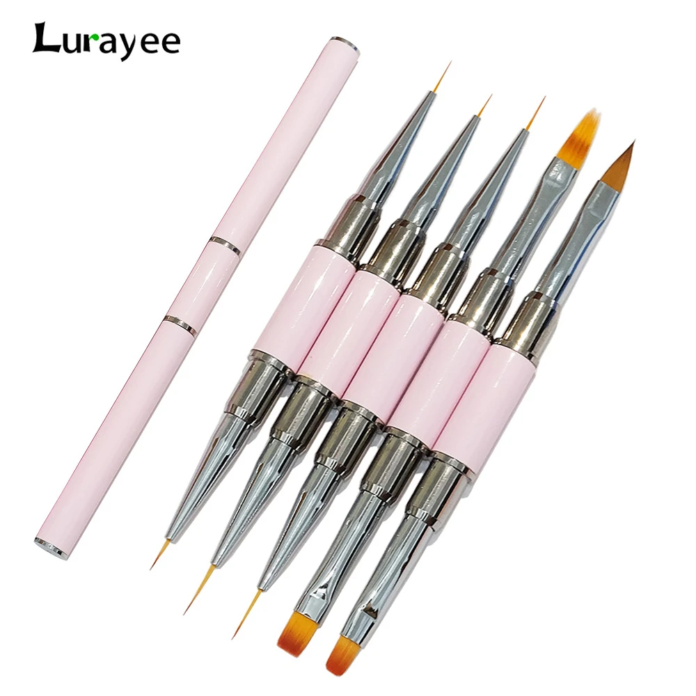 Dualended Nail Brush Acrylic Nail Art Brushes Professional Gel Nail