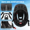 Kids Detachable Full Face Helmet Children Sports Safety Bike Helmet Protective Gear Cycling Skateboarding Roller Skating Scooter 5