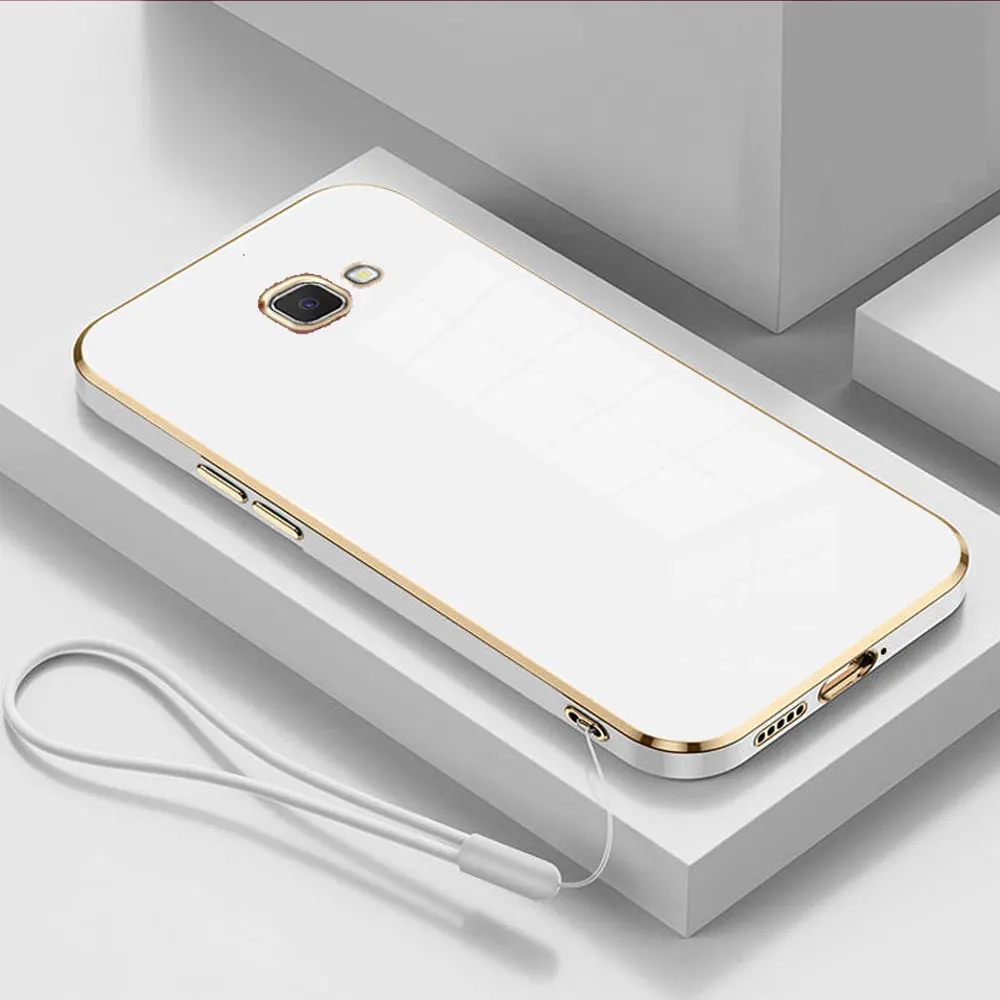 Luxury Shockproof Square Plating Phone Case with Camera Protection