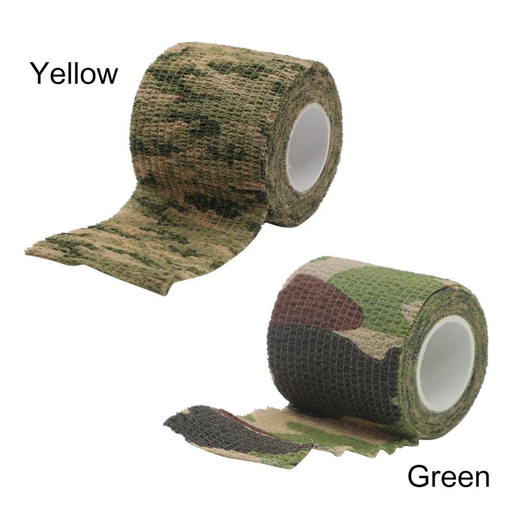4.5m Hunt Disguise Elastoplast Camouflage Elastic Wrap Tape Self Adhesive Sports Protector Ankle Knee Finger Arm Bandage