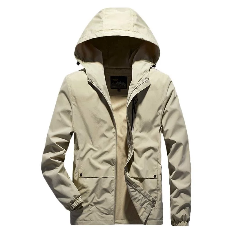 

2023 New Men Spring Autumn Casual Outdoor Waterproof Windproof Keep Warm Jacket Coats Men Business Windbreak Jacket