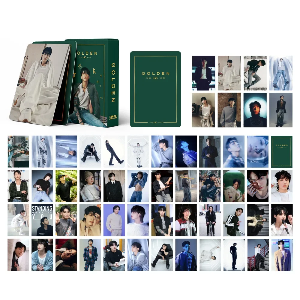 55pcs/set Kpop JK JIMIN V Lomo Cards lomo cards,album cards