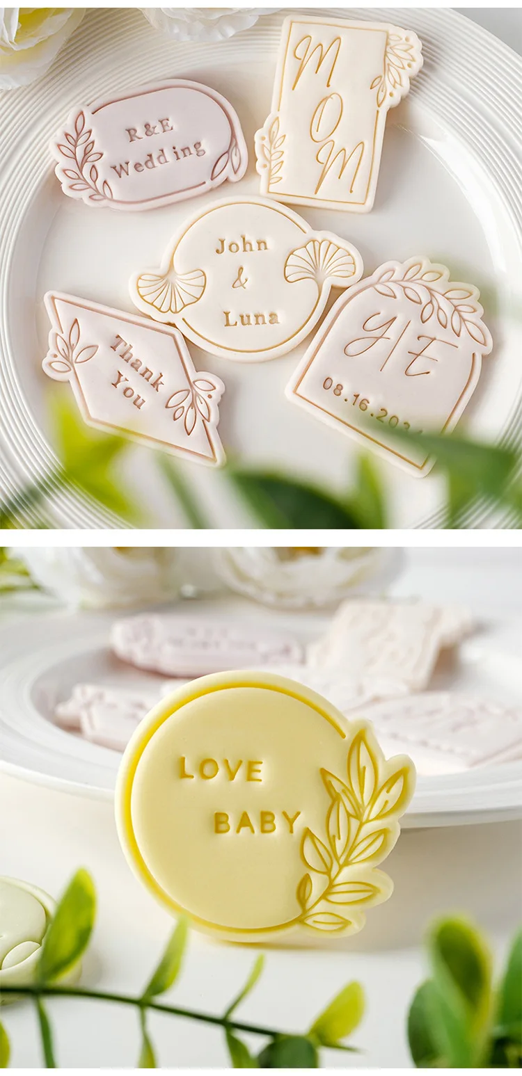 Description Picture 4 of itemWedding Blessing Frame Fondant Biscuit Mold Holiday Dessert Cake Decoration Border Cookie Cutter Stamp Accessories Baking Tool