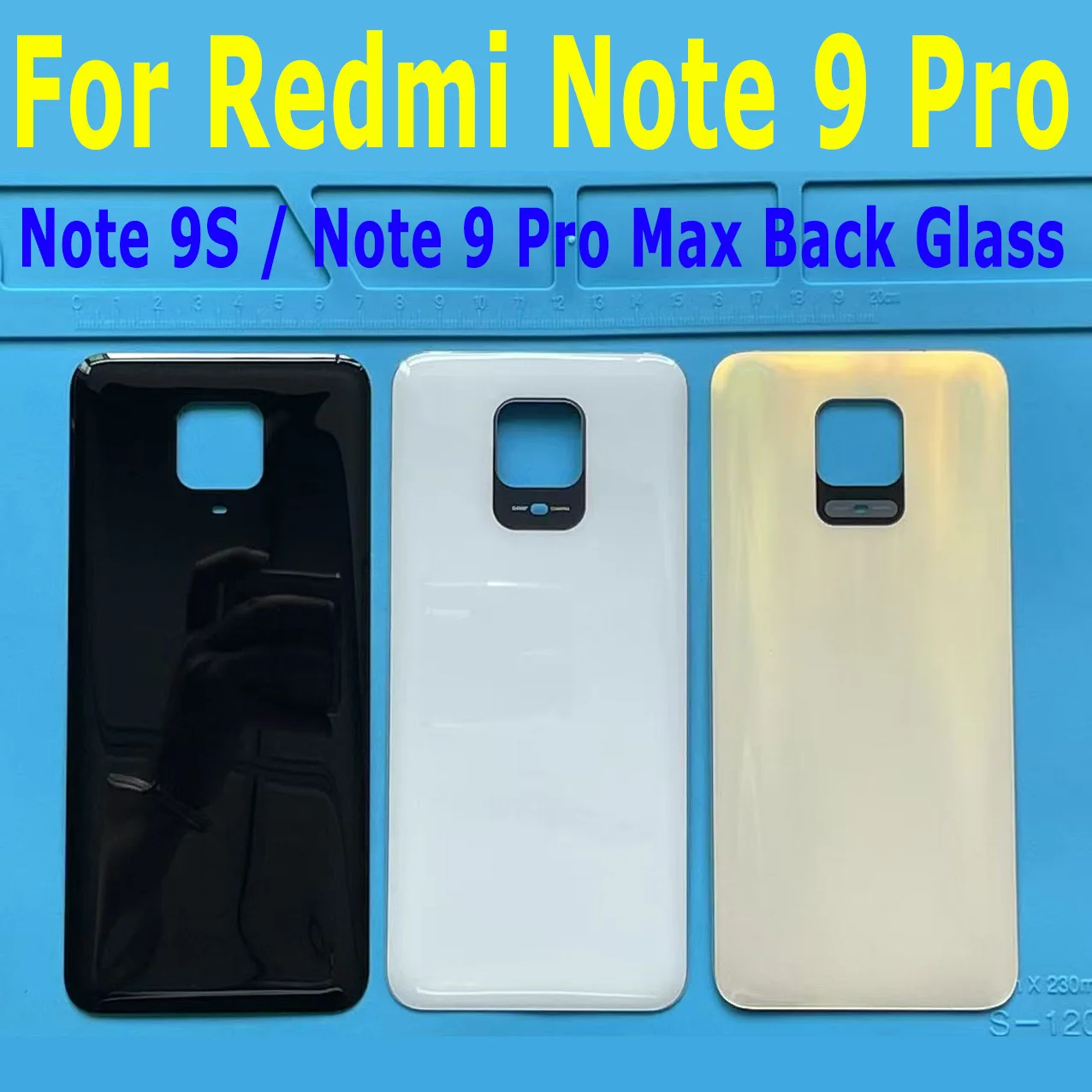 New For Redmi Note Pro Battery Cover Rear Glass Replacement For