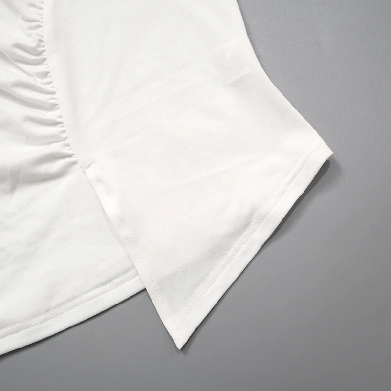 Camisetas de tirantes de verano para mujer, blusa camisola ajustada de color liso sin mangas con un solo hombro, ropa estética