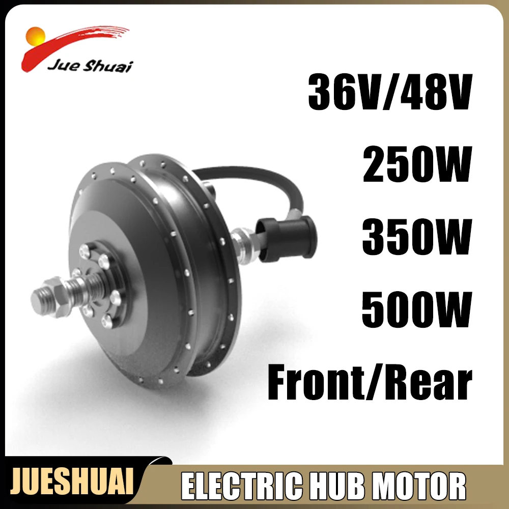 250w 350w 500w Ebike Hub Motor 36v 48v Brushless Gear Motor Front Rear
