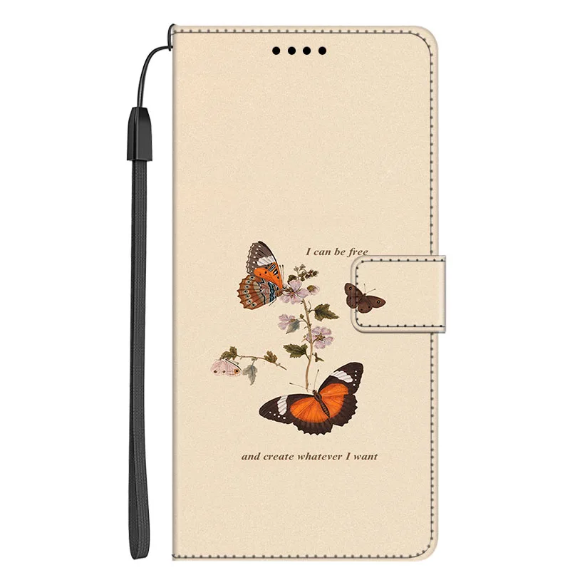 Cover in Pelle per Oppo A58 5G/A58x/A8X/A78 5G con Porta Carte e