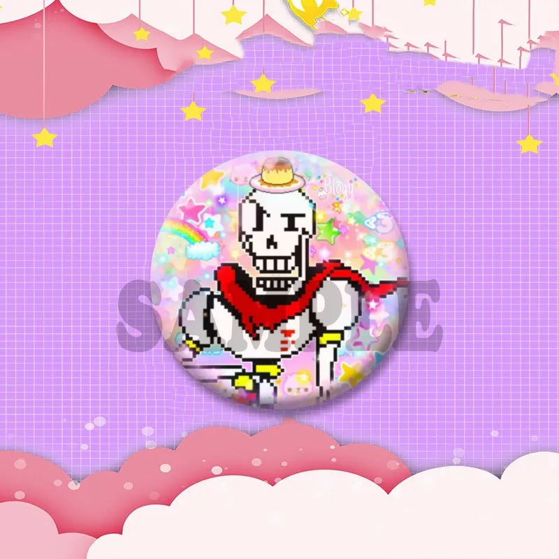 Undertale Game Series Anstecknadeln Cartoon Sans Kris Papyrus Broschen Mantel Tasche Kleidung Snap-in Abzeichen Schmuck Geschenke für Freunde – Detail 8