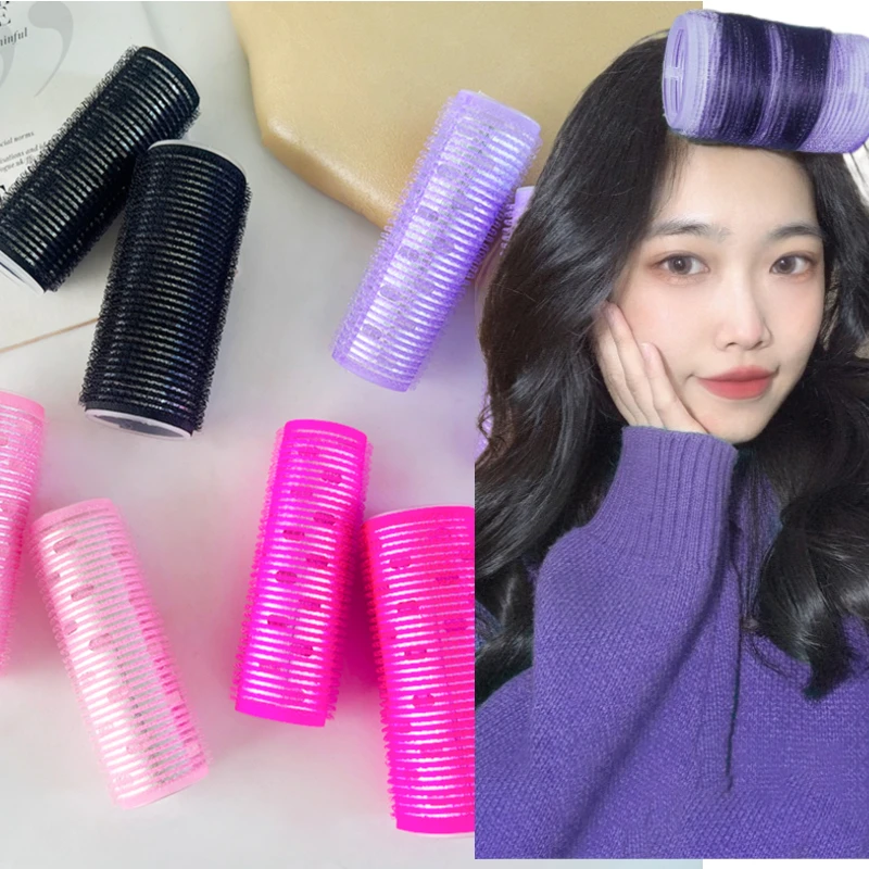 3 Styles Self-Adhesive Hair Rollers Hairdressing for Home Use DIY Magic Styling Roller Roll Curler Hair Women Large Beauty Tools