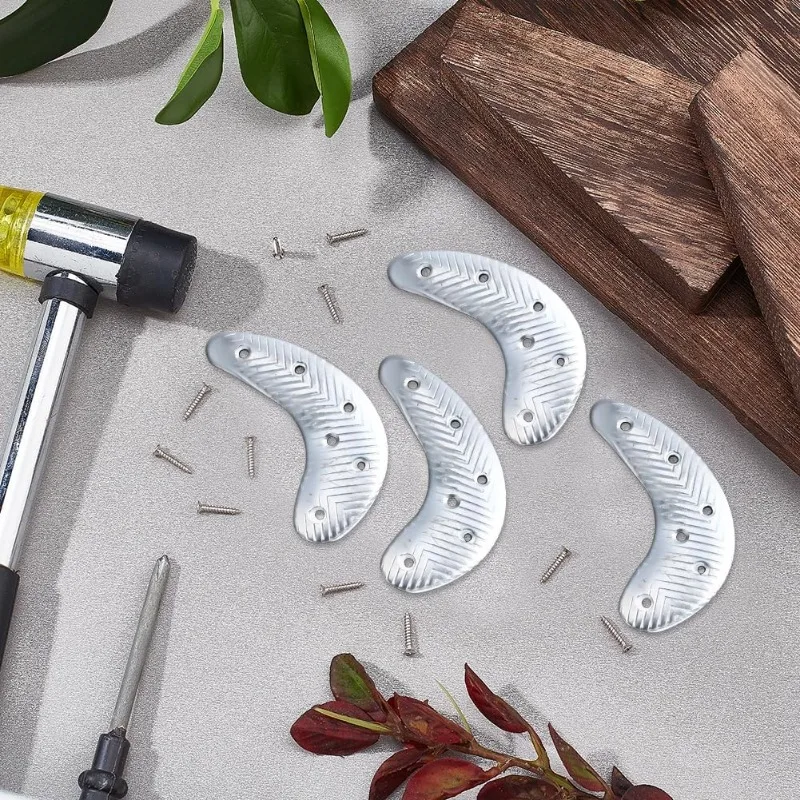 Kit Riparazione Tacchi Scarpe - 16 Toppe In Gomma Con Chiodi, Per Usura Unilaterale, Facile Applicazione - Foto 3