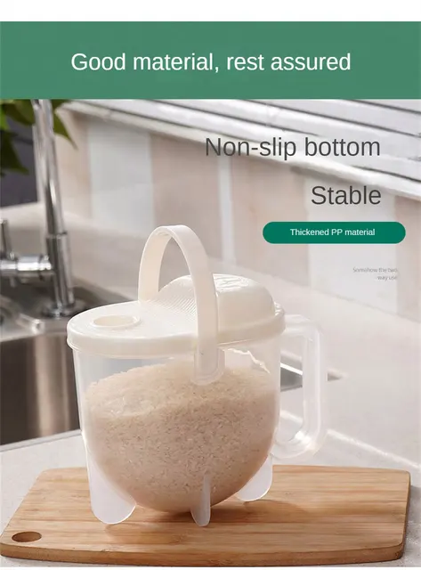 Quick Rice - Lavatrice Per Riso, Cereali, Fagioli E Frutta - Compatta E Facile Da Usare