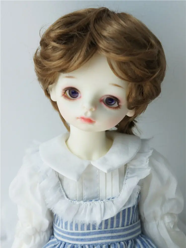 

Jusuns BJD Doll Wig JD192 Short Fashion Synthetic Mohair Wigs Curly Doll Hair For Size 9-10 inch Blyth Doll Accessories