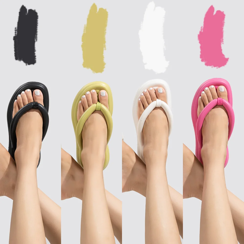 Fashion Women Flip Flops Summer Beach Platform Slippers Casual Outside Wedges Sandals Summer Women Shoes